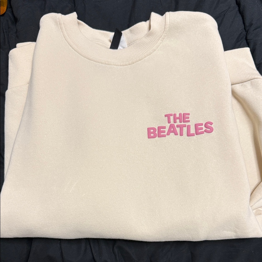 The  Beatles cream  sweatshirt
